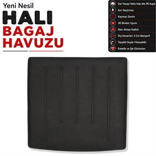 Dacia Duster 4x4 Halı Bagaj Havuzu (2014 Sonrası)