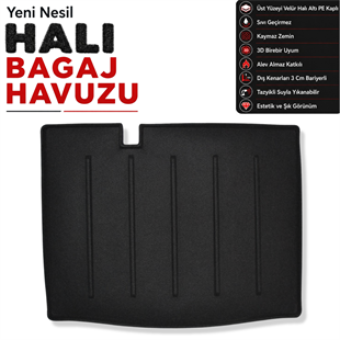 Dacia Sandero Halı Bagaj Havuzu (2021 Sonrası)