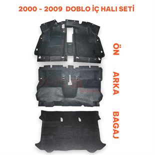 Fiat Doblo Halı Seti 2000 - 2009 Arası Uyumlu