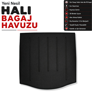 Ford Focus Sedan 4 Halı Bagaj Havuzu (2014 - 2018 Arası)