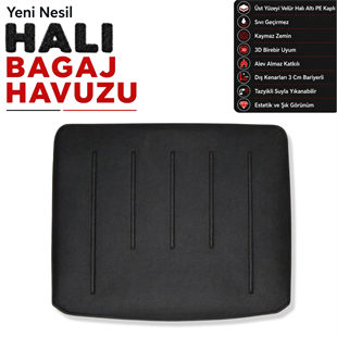 Fiat 500L Wagon Halı Bagaj Havuzu (2014 ve Sonrası)