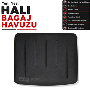 Fiat 500L Wagon Halı Bagaj Havuzu (2014 ve Sonrası)