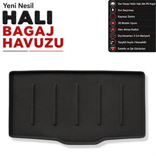 Fiat Panda Halı Bagaj Havuzu (2020 - 2025 Arası)