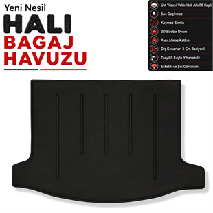 Honda Civic Hatchback Halı Bagaj Havuzu (2012 - 2017 Arası)