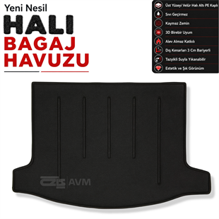 Honda Civic Hatchback Halı Bagaj Havuzu (2012 - 2017 Arası)