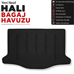 Honda Jazz Halı Bagaj Havuzu (2014 - 2018 Arası)