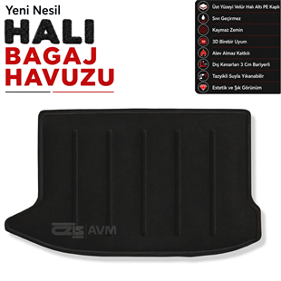 Hyundai Kona Halı Bagaj Havuzu (2017 - 2022 Arası)