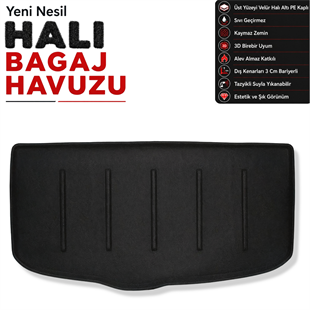 Hyundai i10 Halı Bagaj Havuzu (2020 Sonrası)