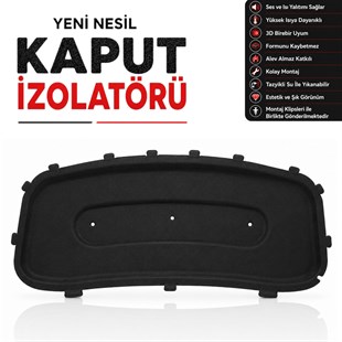 KAMPANYALI - Opel Corsa E Motor Kaput Altı izolatörü (2015-2020 Arası)