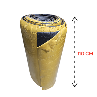 KAUÇUK YAPIŞKANLI İZOLASYON MALZEMESİ (Kalınlık: 10mm / En: 110cm)