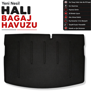 Kia Rio Hatchback Halı Bagaj Havuzu (2012 - 2017 Arası)