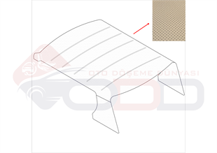 MERCEDES W108 DÜZ    TAVAN DÖŞEMESİ