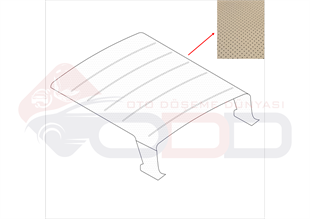 MERCEDES W111 DÜZ TAVAN DÖŞEMESİ  (4 KAPI ) SEDAN