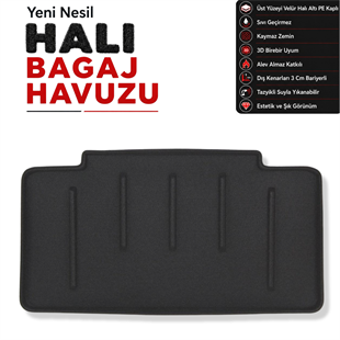 Mini Cooper 3 kapı Halı Bagaj Havuzu (2014 Sonrası)