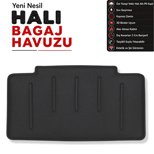 Mini Cooper 5 kapı Halı Bagaj Havuzu (2014 - 2018)