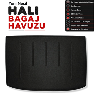 Mercedes A Serisi W176 Hatchback Halı Bagaj Havuzu (2013 - 2017 Arası)