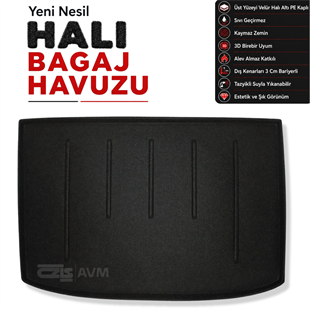 Mercedes A Serisi W176 Hatchback Halı Bagaj Havuzu (2013 - 2017 Arası)