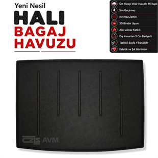 Mercedes B Serisi Sports Tourer Halı Bagaj Havuzu (2013 - 2019 Arası) (W246)
