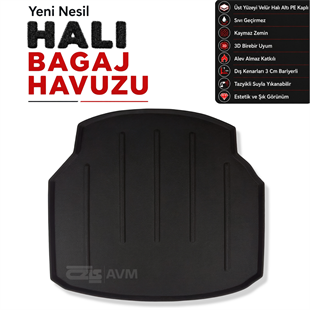 Mercedes C Serisi Sedan W204 Halı Bagaj Havuzu (2007 - 2013 Arası)