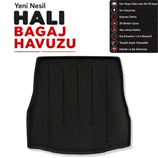Mercedes C Coupe Halı Bagaj Havuzu (2018 - 2023 Arası) (C205)