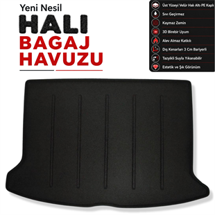 Mercedes B Serisi Sports Tourer Halı Bagaj Havuzu (2019 Sonrası) (W247)