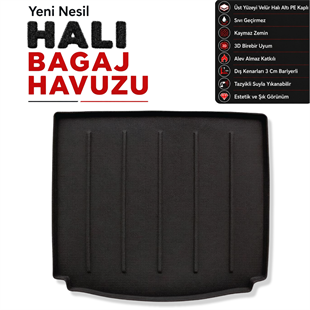 Mercedes A Serisi W177 Sedan Halı Bagaj Havuzu (2019 Sonrası)