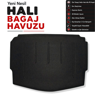 Nissan Note E12 Halı Bagaj Havuzu (2012 - 2017 Arası)