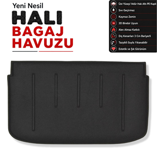 Nissan Micra K13 Halı Bagaj Havuzu (2010 - 2019 Arası)