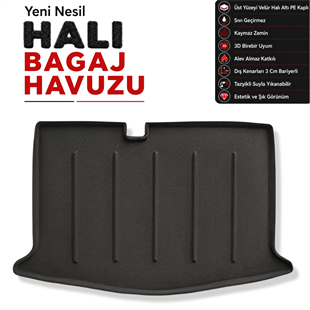 Nissan Micra K14 Halı Bagaj Havuzu (2016-2023 Arası)