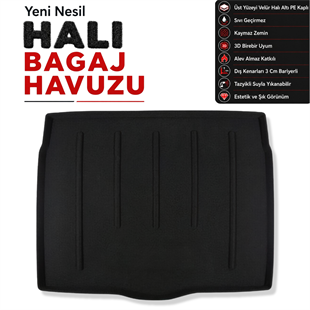 Opel Astra J Hatchback Halı Bagaj Havuzu (2010 - 2015 Arası)