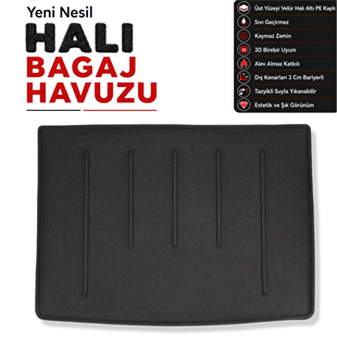 Opel Astra K Hatchback Stepneli Halı Bagaj Havuzu (2015 - 2022 Arası)