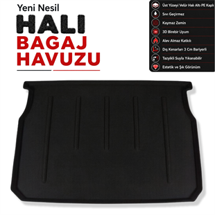 Peugeot 208 - 5 Kapı Halı Bagaj Havuzu (2012 - 2021 Arası)