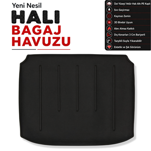 Peugeot 308 Halı Bagaj Havuzu (2007 - 2013 Arası)