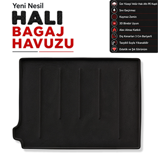 Peugeot 5008 Halı Bagaj Havuzu (2017 Sonrası)
