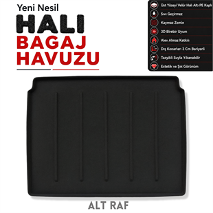 Peugeot 2008 Alt Raf Halı Bagaj Havuzu (2020 Sonrası)