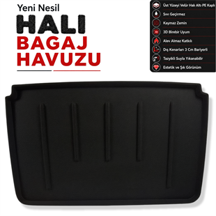 Renault Captur Halı Bagaj Havuzu (2013 - 2021 Arası)