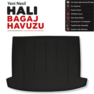 Renault Clio 4 Sport Tourer Halı Bagaj Havuzu (2013-2016 Arası)