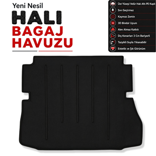 Renault Grand Scenic 3 Halı Bagaj Havuzu (2010 - 2016 Arası)