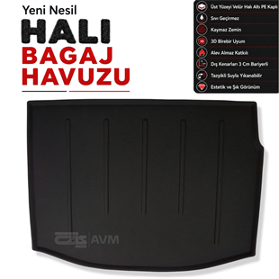 Renault Megane 3 Hatchback Halı Bagaj Havuzu (2009 - 2016 Arası)