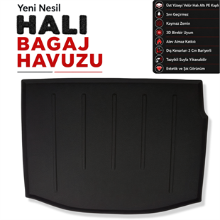 Renault Megane 3 Hatchback Halı Bagaj Havuzu (2009 - 2016 Arası)