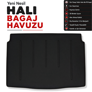 Renault Megane 4 Hatchback Halı Bagaj Havuzu (2016 Sonrası)