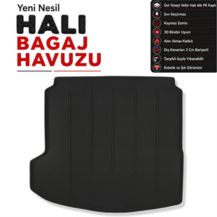 Renault Megane 4 Sedan Halı Bagaj Havuzu (2016 - 2024 Arası)
