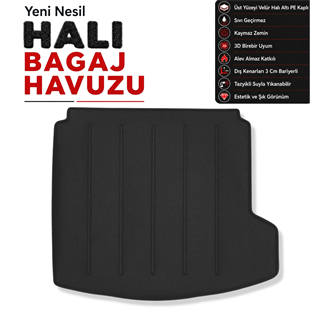 Renault Megane 4 Sedan Halı Bagaj Havuzu (2016 Sonrası) (Sağ Cepli)