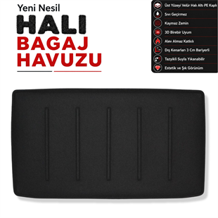 Renault Zoe Halı Bagaj Havuzu (2012 - 2024 Arası)