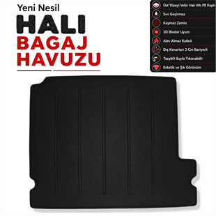 Renault Kangoo Elektirikli Halı Bagaj Havuzu (2023 ve Sonrası)