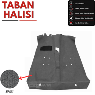 Renault 9 - Broadway Taban Halısı Gri R9 - R11 (1981 - 2000 Arası)