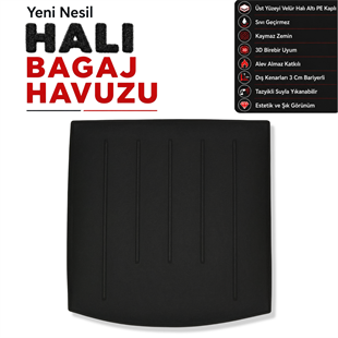 Seat Leon ST Üst Raf Halı Bagaj Havuzu (2014 - 2021 Arası)