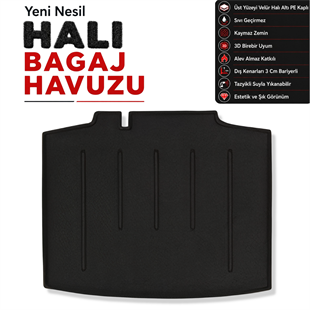 Skoda Rapid Spaceback Halı Bagaj Havuzu (2013 - 2019 Arası)