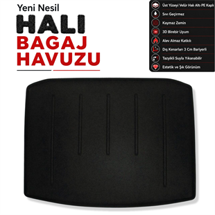 Skoda Karoq Halı Bagaj Havuzu (2017 ve Sonrası)