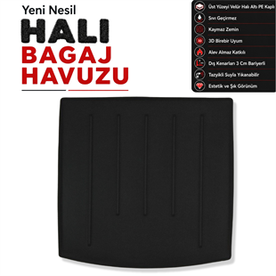 Skoda Kodiaq 7 Kişilik Halı Bagaj Havuzu (2016 Sonrası)